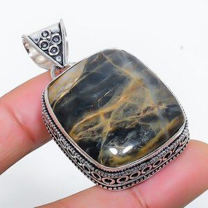 Vintage Sonora Sunrise Gemstone Handmade Gift Jewelry Pendant 1.97"